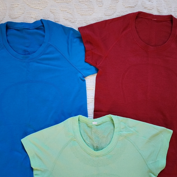 ❤️SOLD❤️ Lululemon Swiftly Tech Short Sleeve Shirts Lot of 3!! - Picture 2 of 6